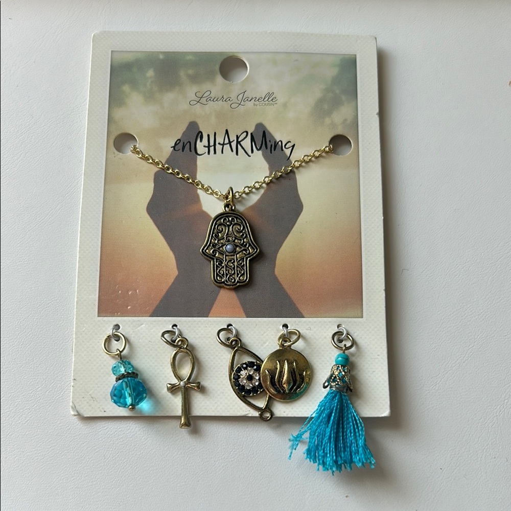 enCHARMing Gold Necklace Set
